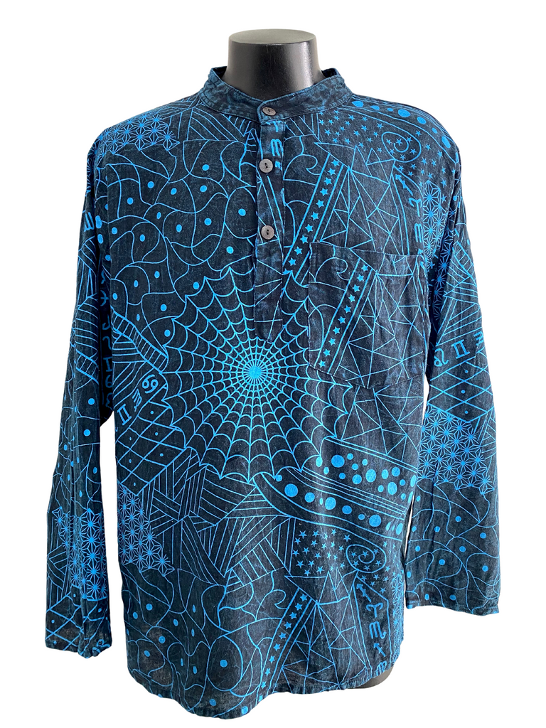 Cotton Zodiac/Web print Shirt