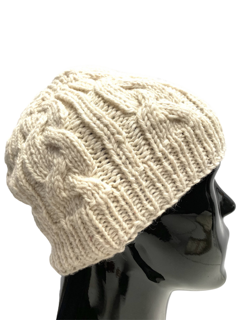 Wool knit winter hat