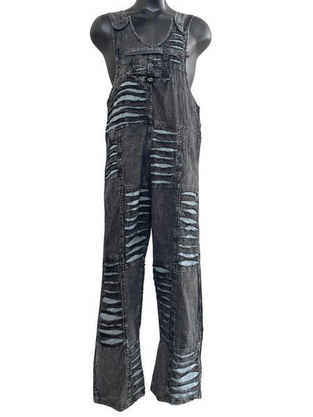 Razor cut straight leg overalls