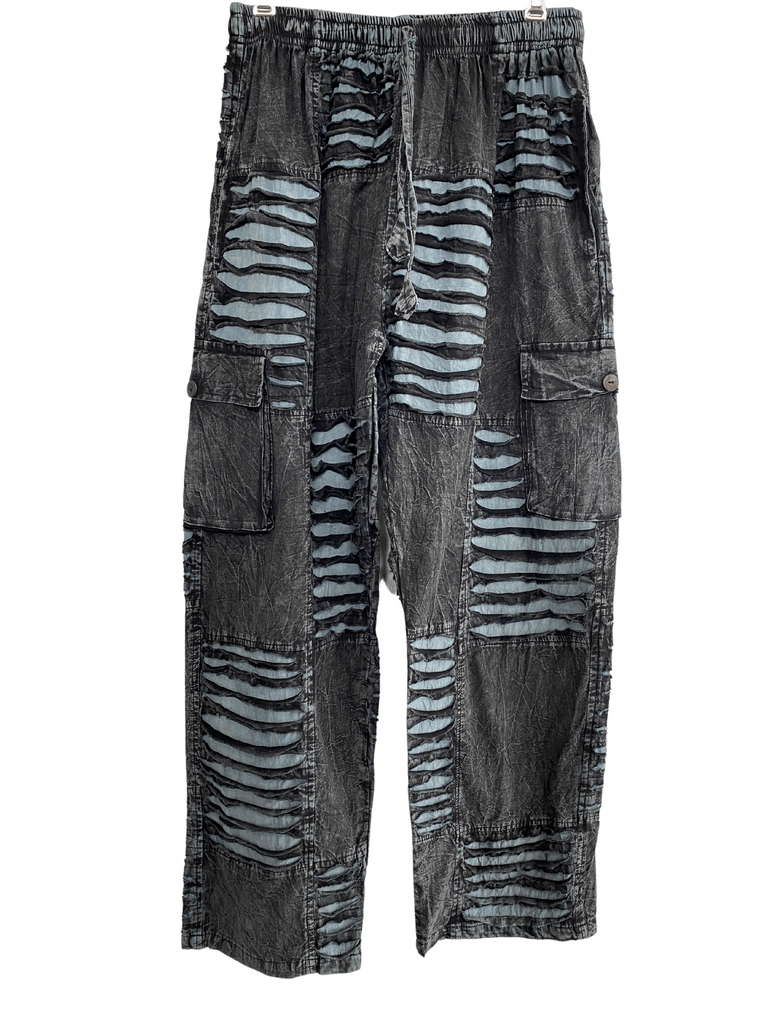 Razor cut cargo pants