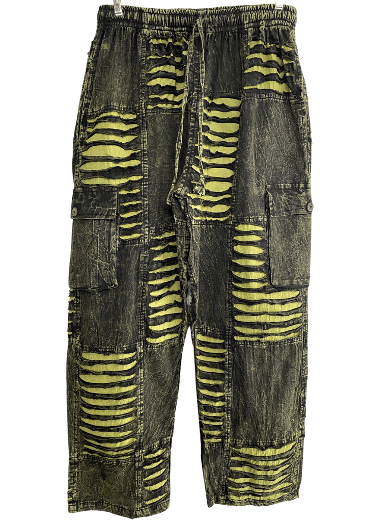 Razor cut cargo pants