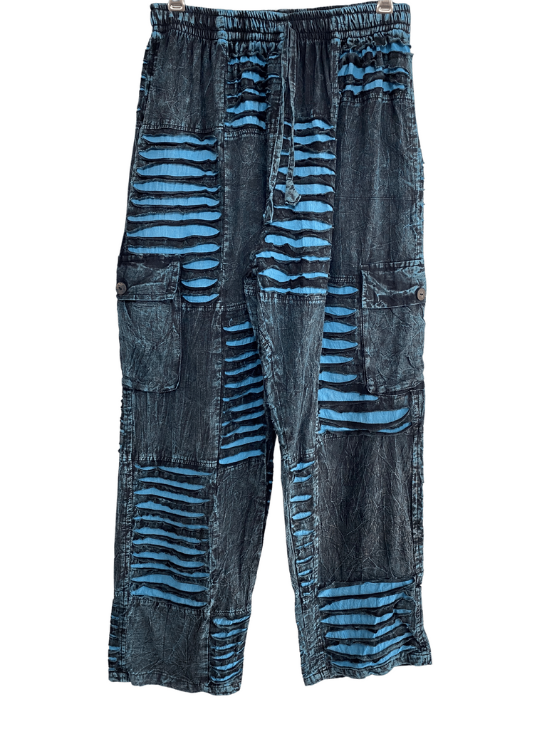 Razor cut cargo pants