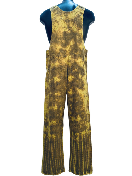Tie Dyed Straight leg overalls