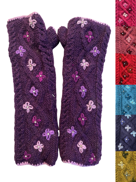 Hand warmers wool crystals 7 colour ways