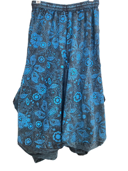 Shaped Floral Print Skirt