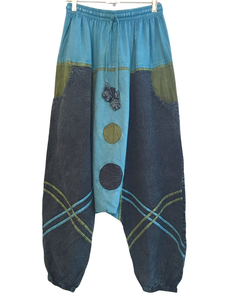 Doof Pants XOX Blue and Charcoal