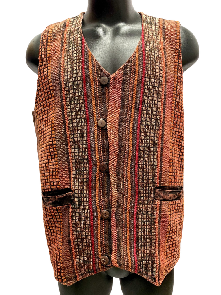 Cotton Velour panel vest