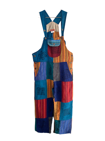 Kids Patchwork Overalls