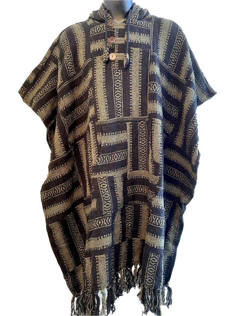 Two tone Gheri Poncho Square