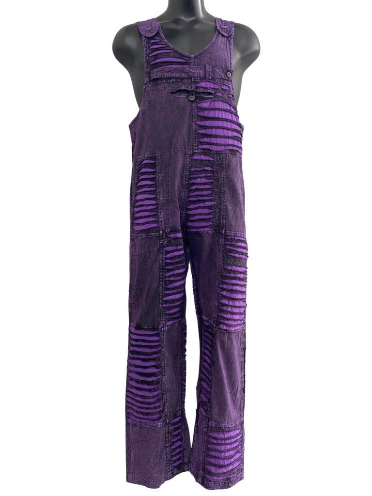 Razor cut straight leg overalls