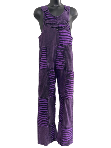 Razor cut straight leg overalls