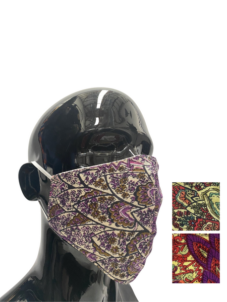 Cotton face mask 3 colour ways