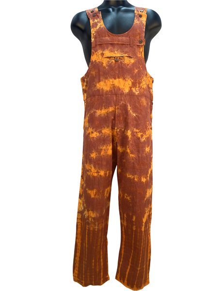 Tie Dyed Straight leg overalls