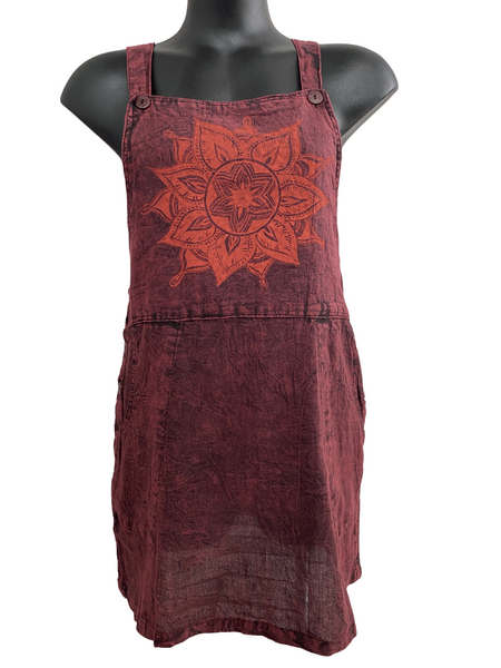 Mandala cotton pinafore
