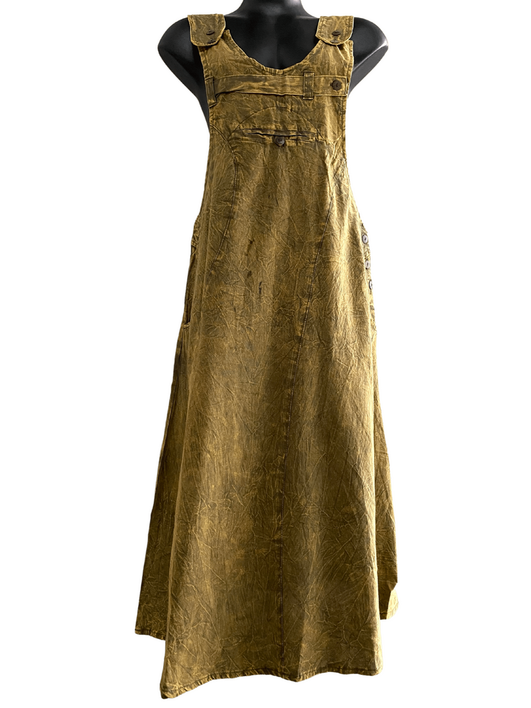 Long stonewashed pinafore