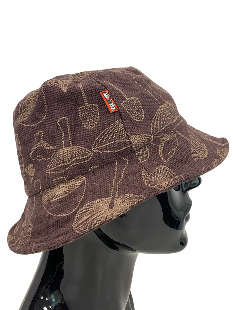 Bucket hat mushroom print