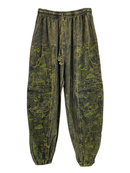 Mushroom Print Doof Pants