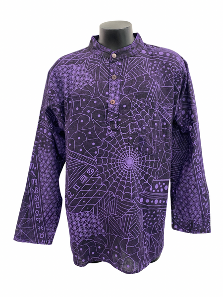 Cotton Zodiac/Web print Shirt