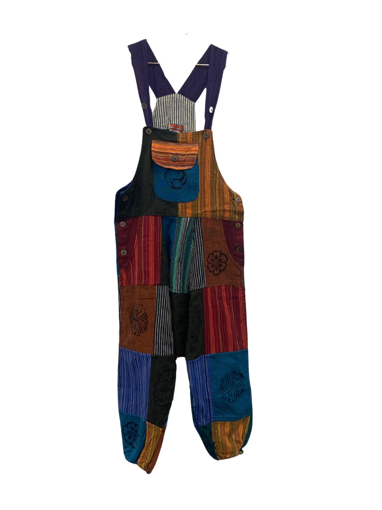 Kids Patchwork Overalls