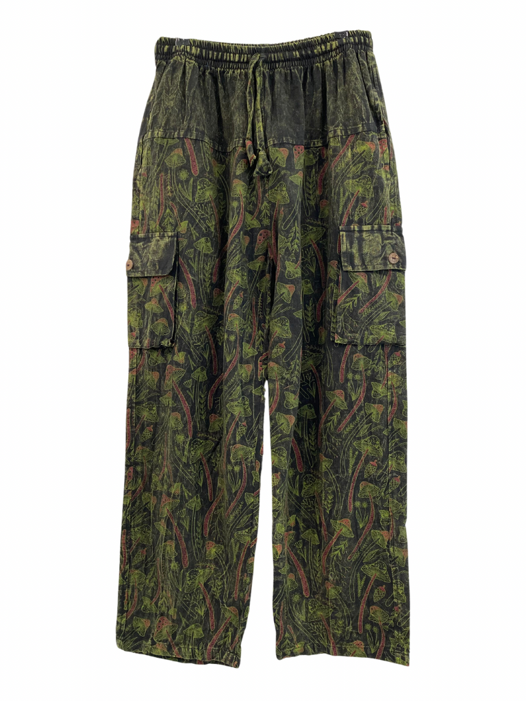 Mushroom print cargo pants