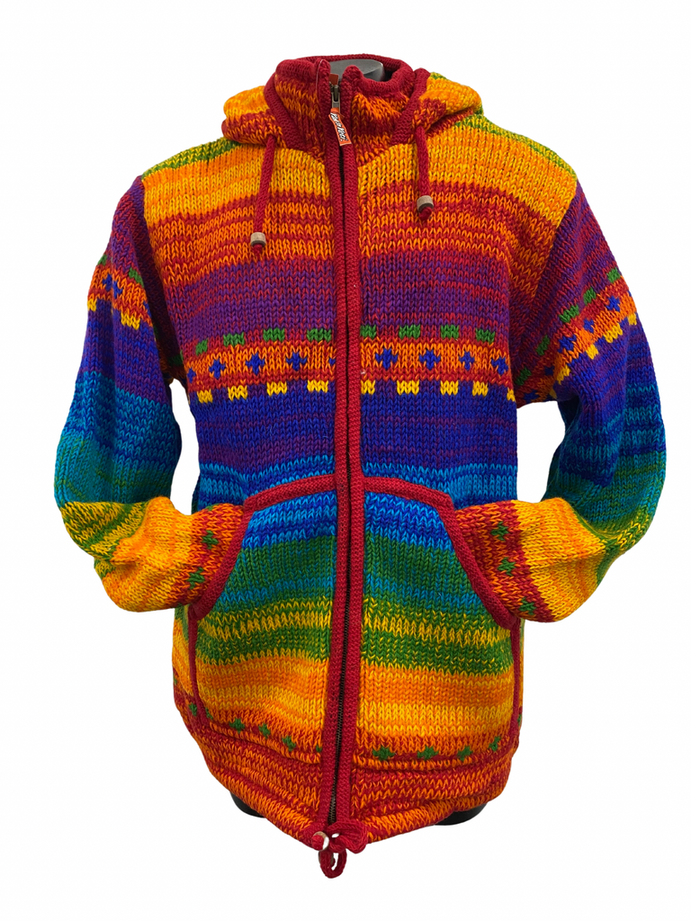 Knit Jacket Rainbow