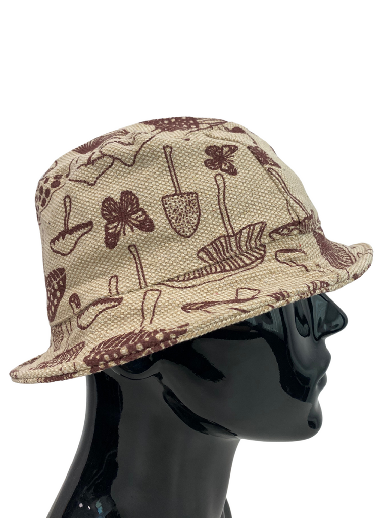 Bucket hat mushroom print