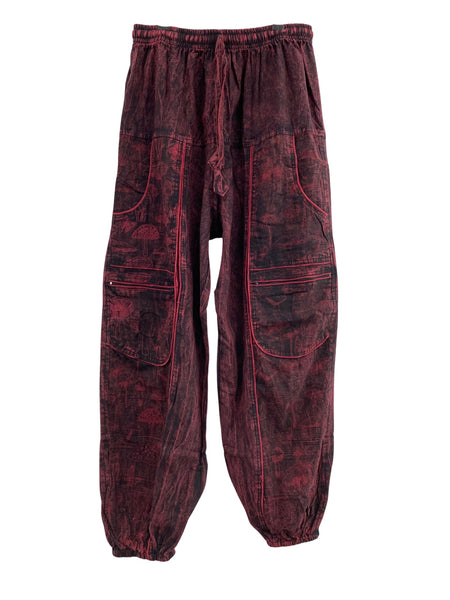 Mushroom Print Doof Pants