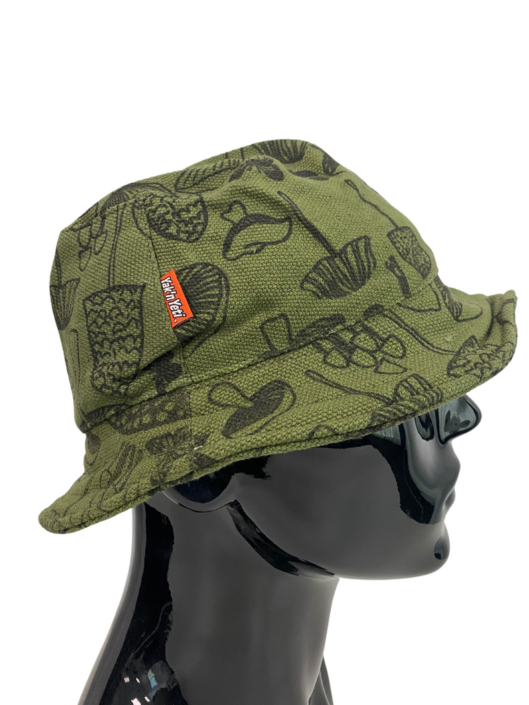 Bucket hat mushroom print