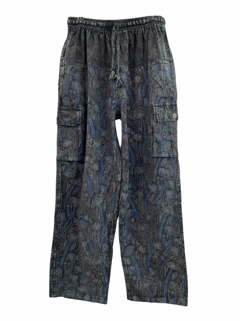 Mushroom print cargo pants