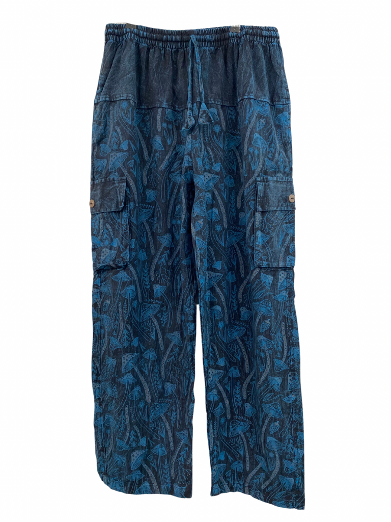 Mushroom print cargo pants