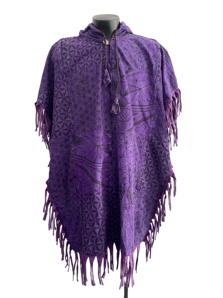 Geo/Flower of Life Patchwork Poncho Square