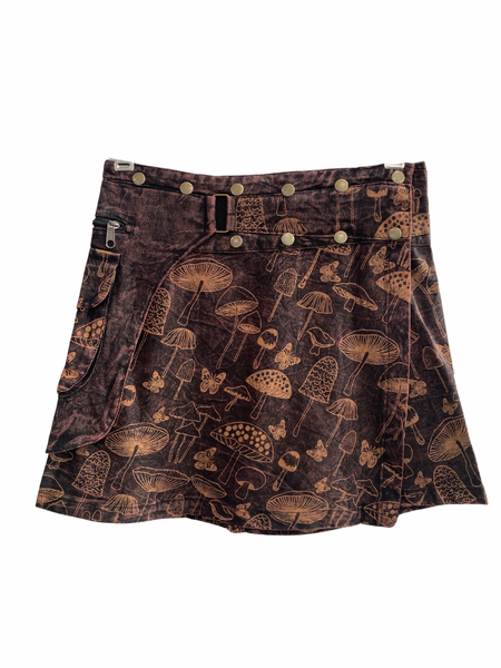 Festival Skirt Mushroom Print