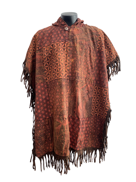 Geo/Flower of Life Patchwork Poncho Square