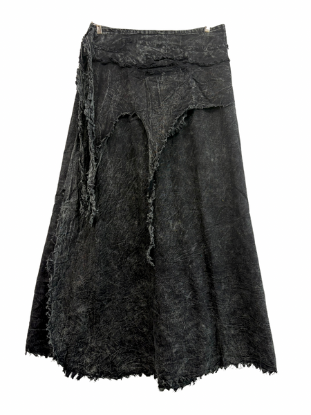 Long Bush Doof Skirt Tashi Charcoal