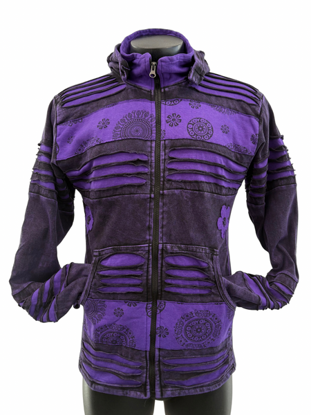 Knit Razor cut Jacket Purple