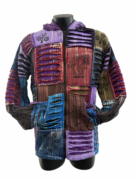 Razor cut Knit Patchwork Jacket XXL
