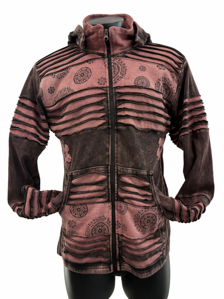 Knit Razor cut Jacket Brown