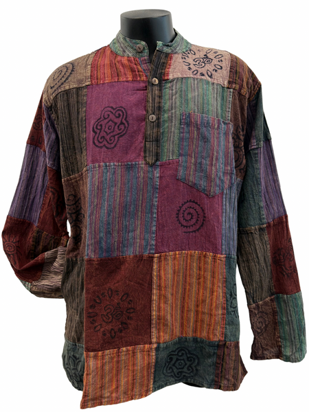 Patchwork Cotton Shirt XL