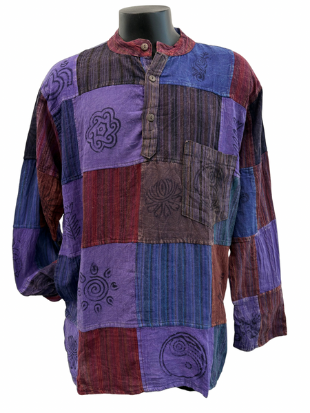 Patchwork Cotton Shirt XL