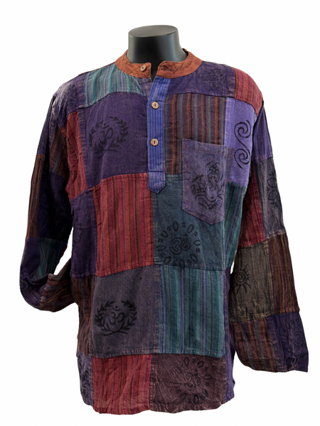 Patchwork Cotton Shirt XL