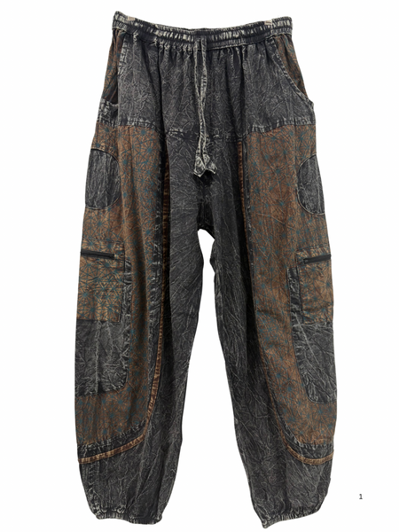 Doof pants Freddie charcoal /brown