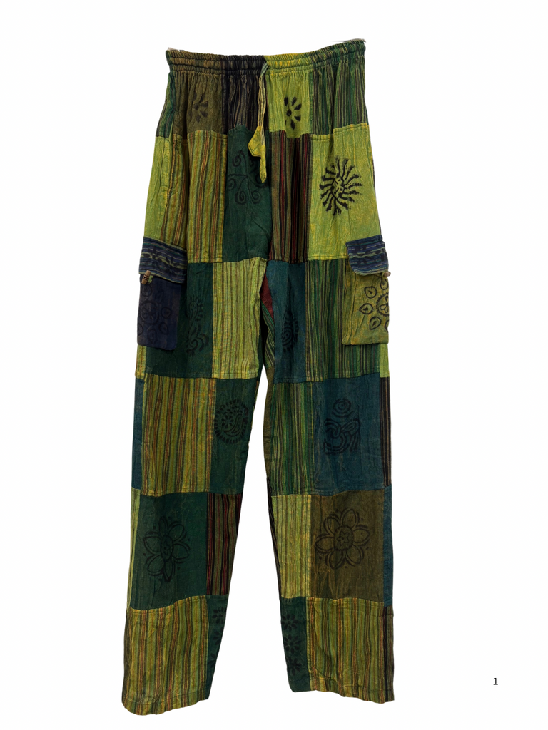 Patchwork cargo pants XL