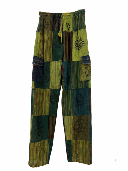 Patchwork cargo pants XL