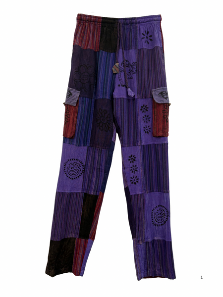 Patchwork cargo pants M