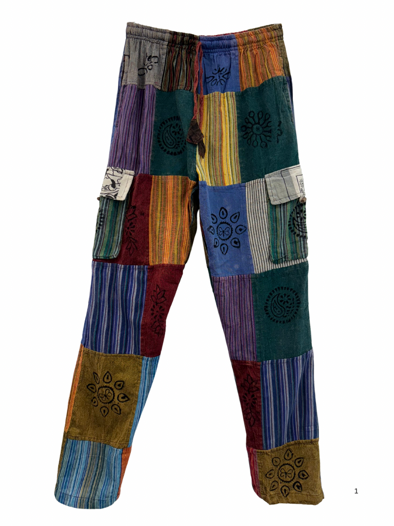 Patchwork cargo pants M