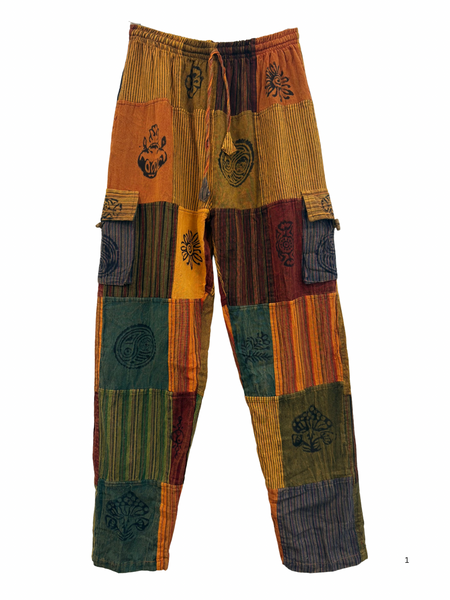 Patchwork cargo pants XL