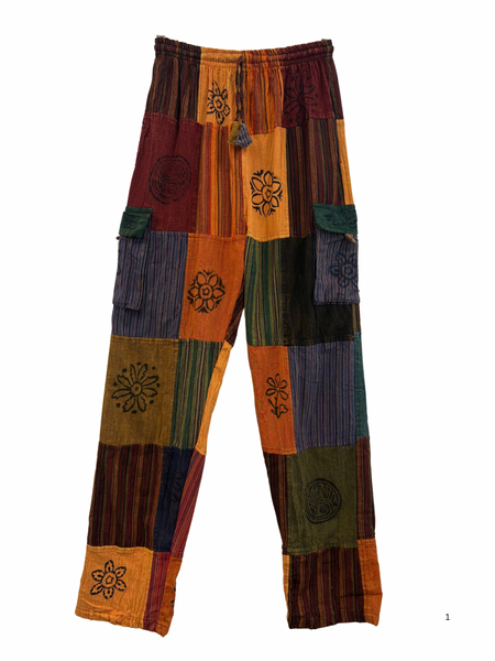 Patchwork cargo pants XXL