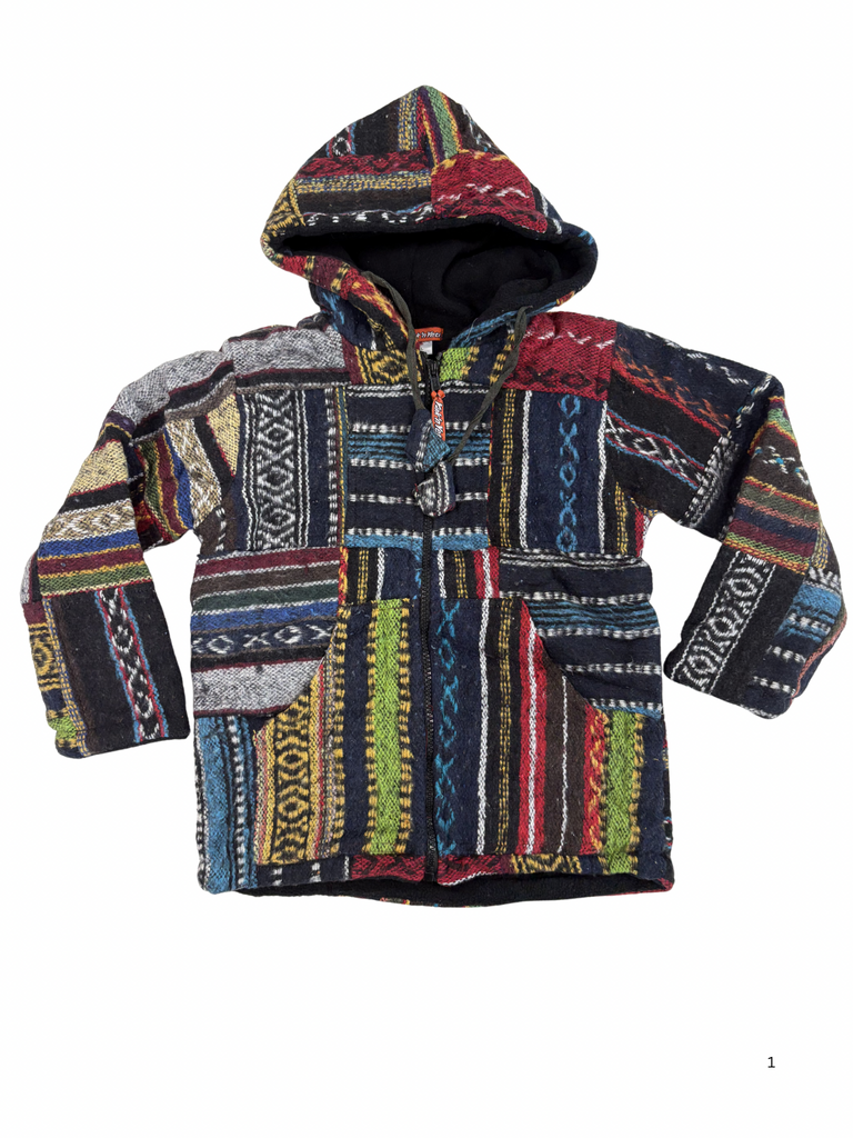 Kids patchwork gheri jacket size XL