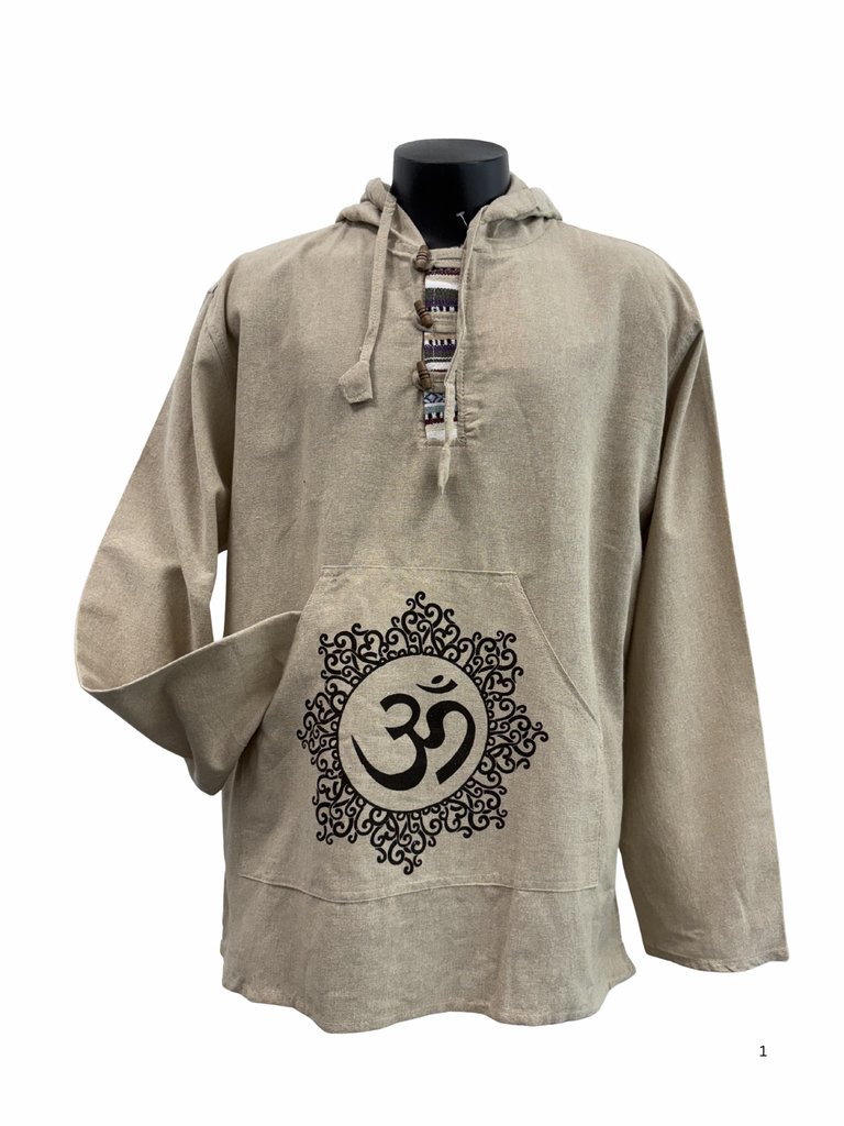 Printed cotton pullover