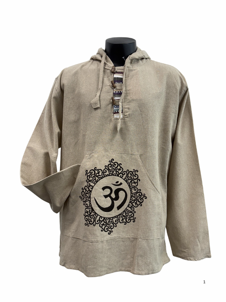 Printed cotton pullover